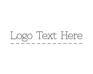 Text - Thin Typewriter Business logo design