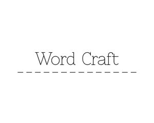 Word - Thin Typewriter Business logo design