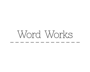 Word - Thin Typewriter Business logo design