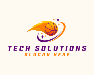 Flame - Basketball Game Team logo design