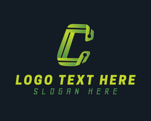 Networking - Tech Network Letter C logo design