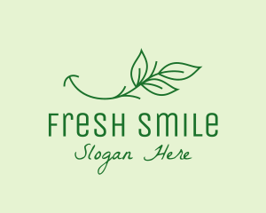 Nature Branch Smile  logo design