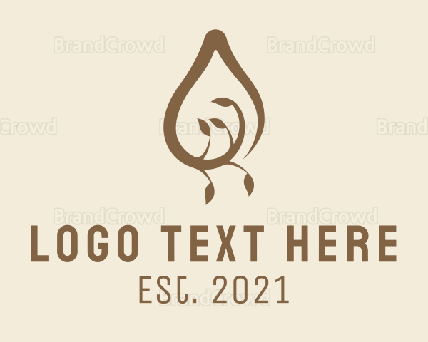 Essential Oil Drop Logo