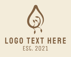 Zen - Essential Oil Drop logo design