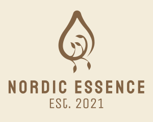 Essential Oil Drop  logo design