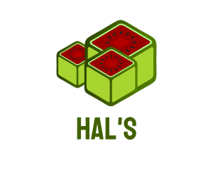 Watermelon Fruit Cubes Logo