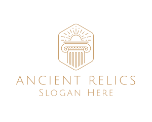 Artifact - Elegant Greek Pillar logo design