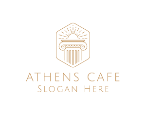 Athens - Elegant Greek Pillar logo design