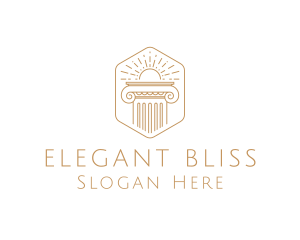 Ancient - Elegant Greek Pillar logo design