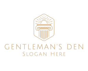 Elegant Greek Pillar logo design