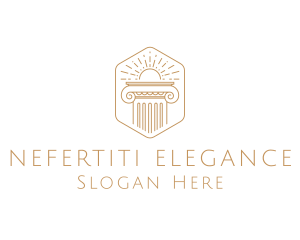 Elegant Greek Pillar logo design