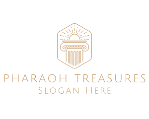 Elegant Greek Pillar logo design