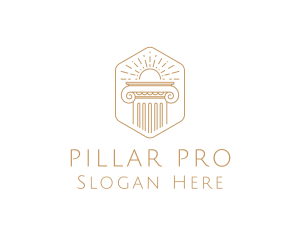 Pillar - Elegant Greek Pillar logo design