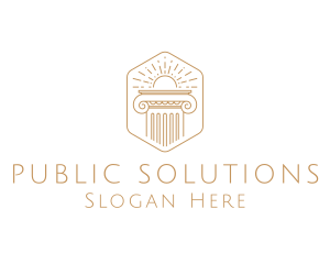Government - Elegant Greek Pillar logo design