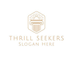 Elegant Greek Pillar logo design