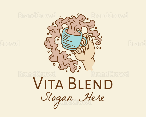 Brewed Coffee Hand Logo