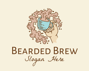 Brewed Coffee Hand  logo design