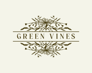 Vines - Floral Vines Organic logo design