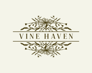 Floral Vines Organic logo design