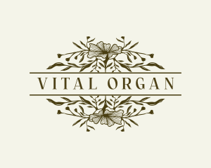 Floral Vines Organic logo design