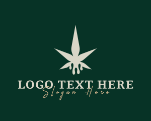 Marijuana - Weed Marijuana Drip logo design