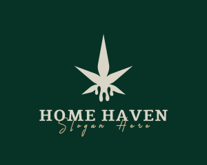 Smoking - Weed Marijuana Drip logo design