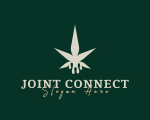 Joint - Weed Marijuana Drip logo design