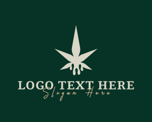 Tobacco - Weed Marijuana Drip logo design