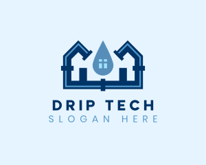 Plumbing Pipe Leak logo design