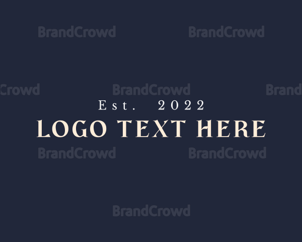 Professional Business Serif Logo