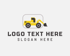 Demolition - Backhoe Contractor Machinery logo design