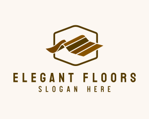 Vinyl Flooring Construction logo design