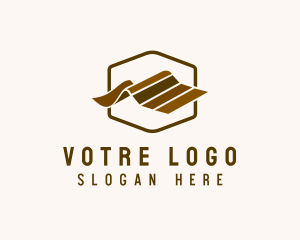 Vinyl Flooring Construction logo design