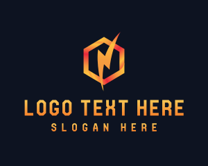 Logistics - Lightning Bolt Electrician logo design