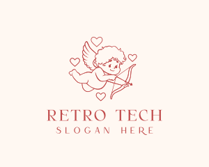 Cupid Cherubim Angel logo design