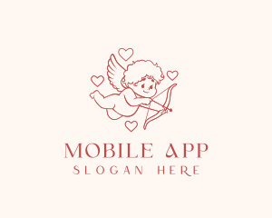 Cute - Cupid Cherubim Angel logo design
