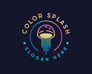 Creative Minimalist Jellyfish logo design