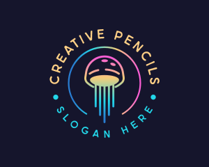 Creative Minimalist Jellyfish logo design