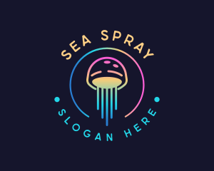 Creative Minimalist Jellyfish logo design