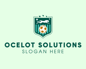 Ocelot - Panther Soccer Football logo design