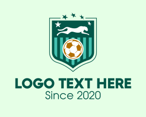 Football Club - Panther Soccer Football logo design