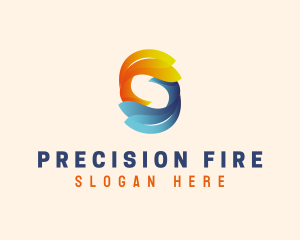 Fire Ice Cooling logo design