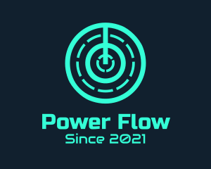 Minimalist Power Switch logo design