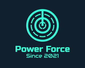 Minimalist Power Switch logo design