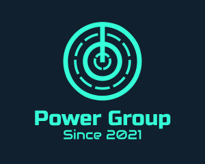 Minimalist Power Switch logo design