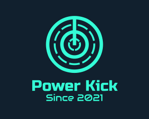 Minimalist Power Switch logo design