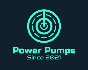 Minimalist Power Switch logo design