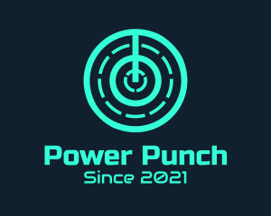 Minimalist Power Switch logo design