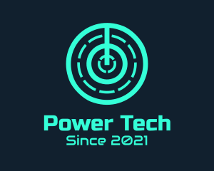 Minimalist Power Switch logo design