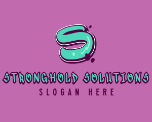 Modern Graffiti Letter S logo design